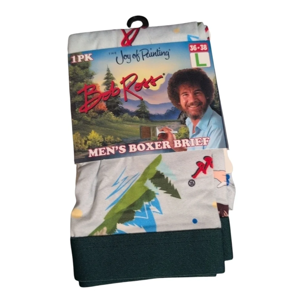 Bob Ross Men's Boxer Briefs - Artistic Green
